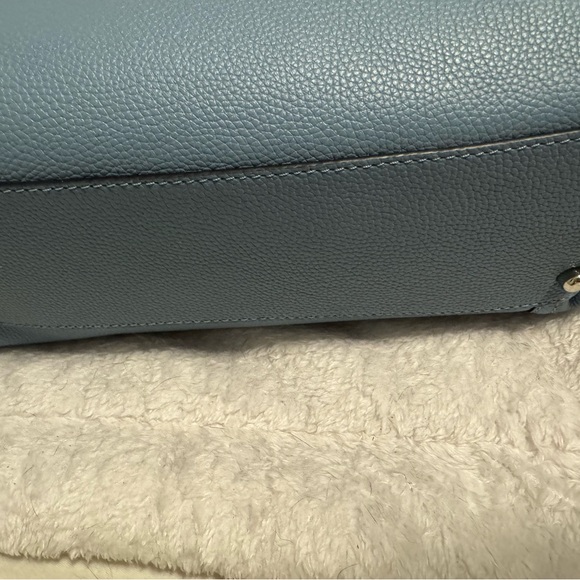 New With Tags COACH FULL PRICE Turnlock Edie Shoulder Bag Slate Blue Retail $395 - Picture 9 of 11